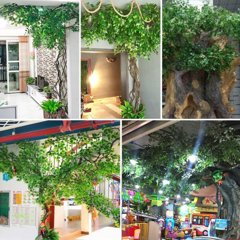1 Nhánh Lá Nhân Tạo Trang Trí Nhà, Văn Phòng, Tiệc Cưới