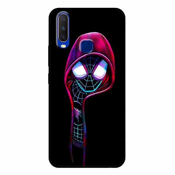Ốp lưng in cho Vivo Y12 Nhện Đen