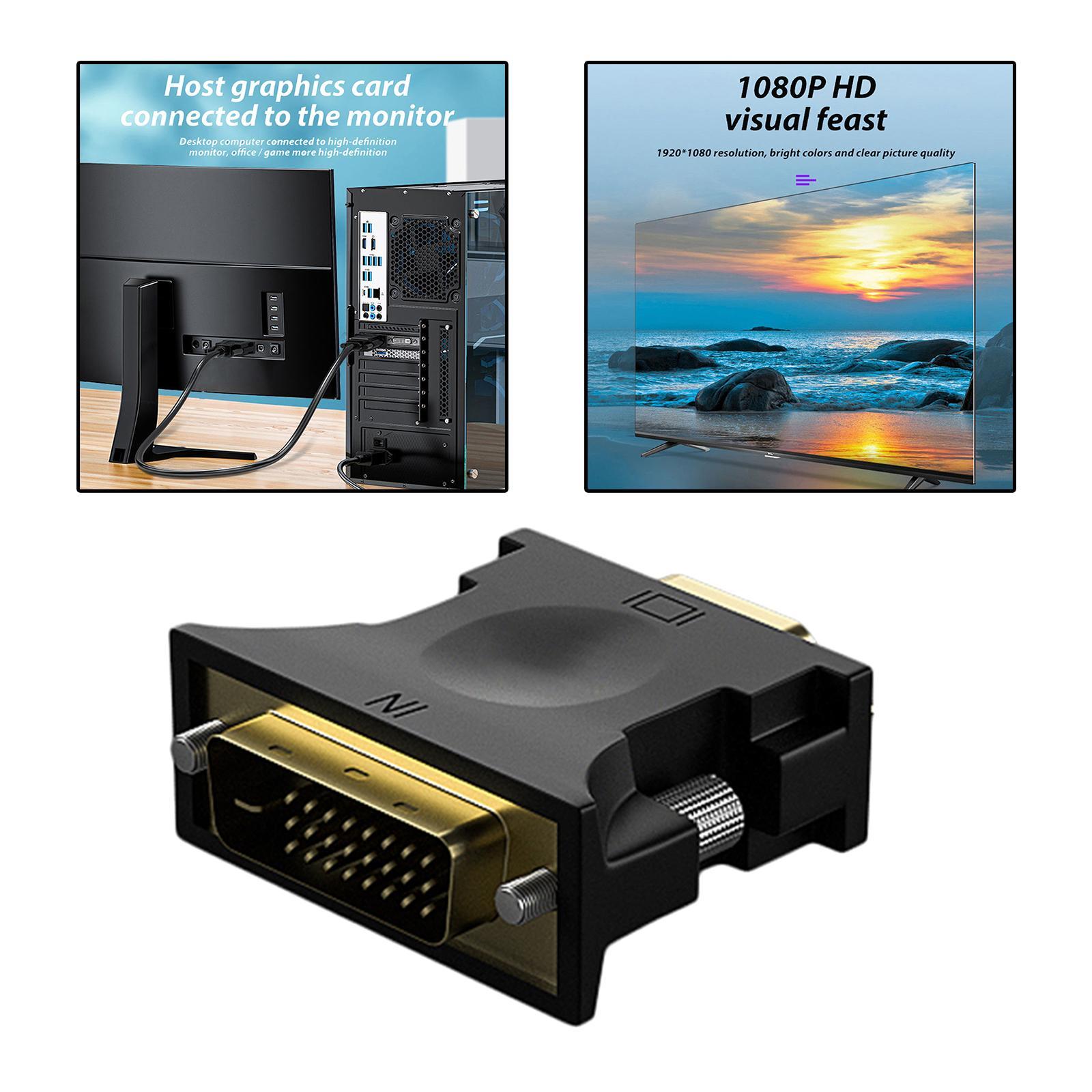 24+1 to VGA Adapter 1080P FHD Resolution Video Connector for Laptop TV