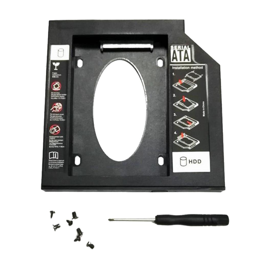 2.5'' Hard Drive Caddy SATA 2nd HDD HD SSD Enclosures Hard Drive Caddy Case for 12.7mm Laptop CD-ROM Optical Bay Drive Slot
