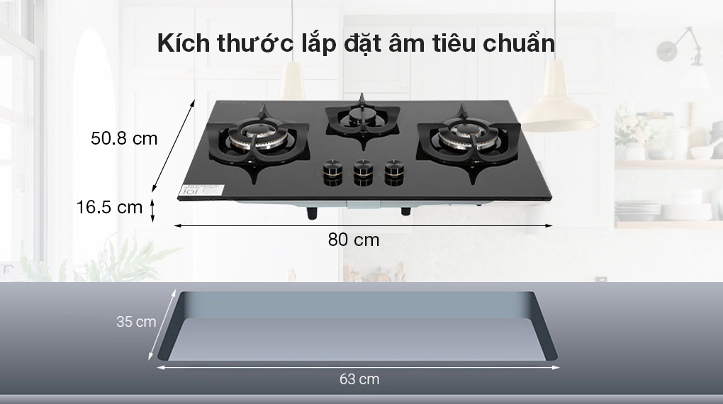 Bếp ga âm Electrolux EHG8321BC - Hàng chính hãng