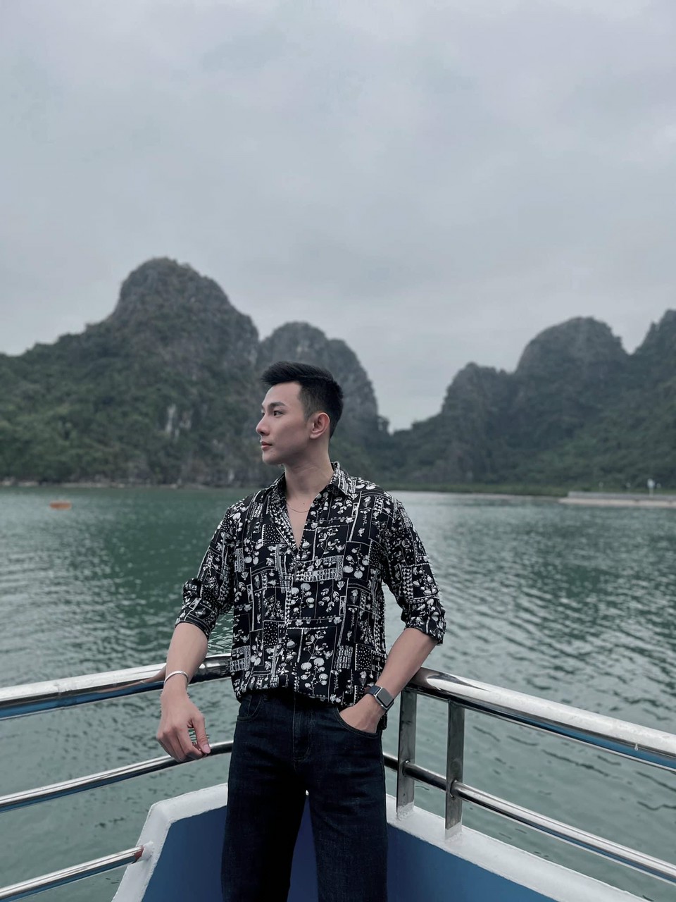 Áo sơ mi nam tay dài vải lụa cao cấp S02