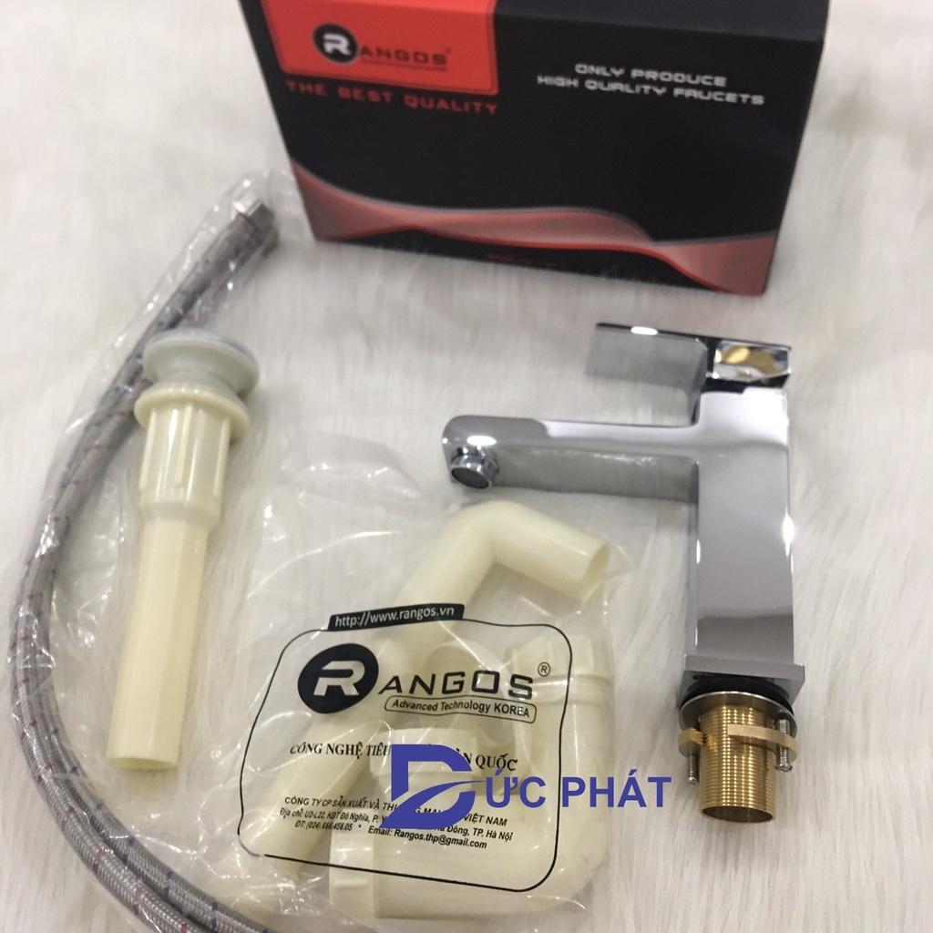 Bộ vòi chậu 1 lỗ, vòi lavabo cao cấp Rangos RG-09V1 hàng đẹp chuẩn