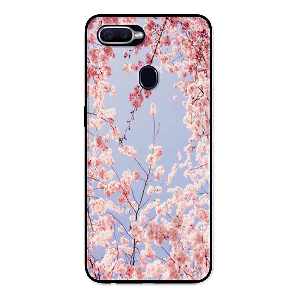 Ốp Lưng in cho Oppo F9 Mẫu Hoa Đào - Hàng Chính Hãng