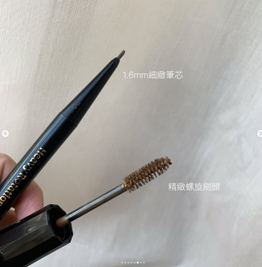 Bút Chì Sáp Kẻ Lông Mày Chống Trôi Lõi Siêu Mịn Kissme Heavy Rotation Eyebrow Pencil 0,09g (Nâu Sáng)