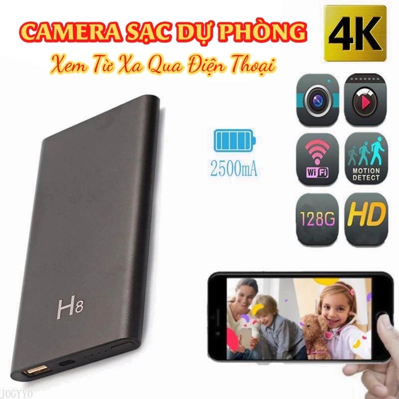 Camera IP sạc dự phòng H8 - Kết nối wifi quay video 4K xem từ xa qua điện thoại