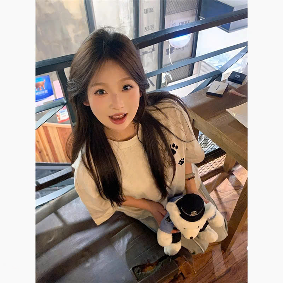 Áo Thun Nữ 100% Cotton In Logo Dấu Chân