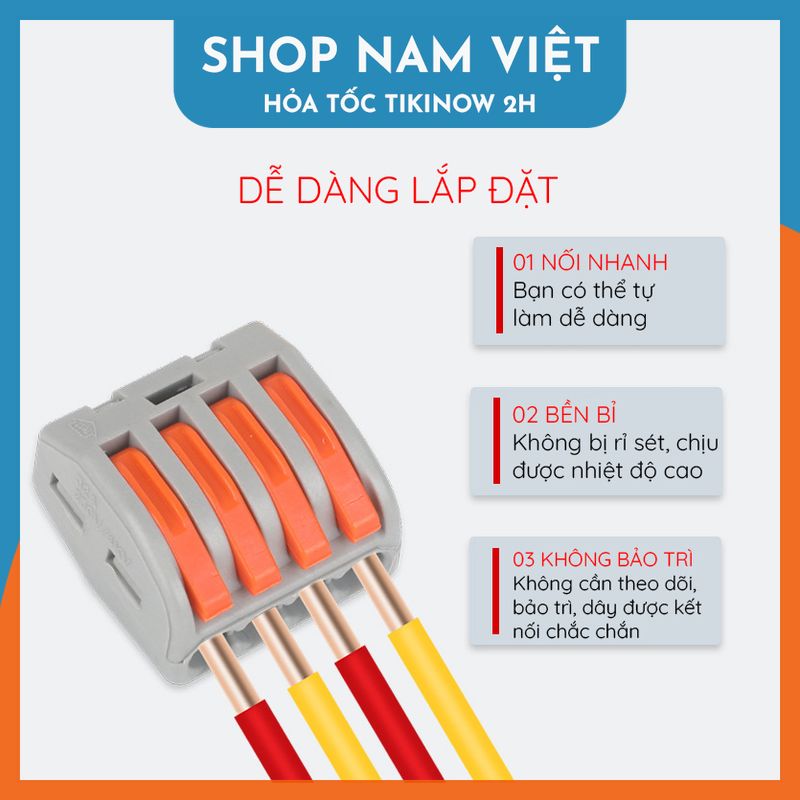 Set 5 Cút Nối Dây Điện KV774 / PCT, Kẹp Nối Dây Điện Nhanh