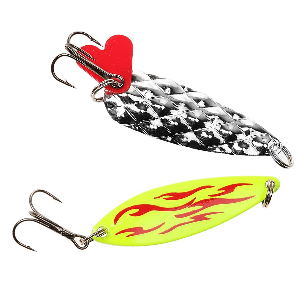 Pack of 10 Assorted Metal Fishing Lures Bass CrankBait Spoon Crank Bait Tackle