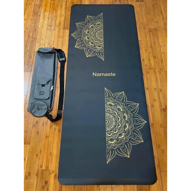 Thảm tập yoga cao su PU Namaste chống trơn trượt 100% hoạ tiết mandala