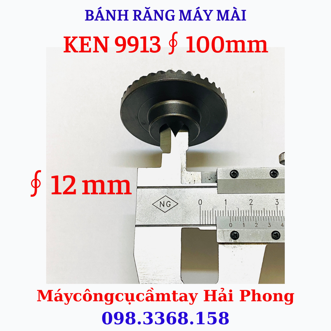 Bánh răng máy mài góc 'CRONW' Mod.3005 / 'KEN' Mod. 9913 / Katomer... ∮ 100 mm