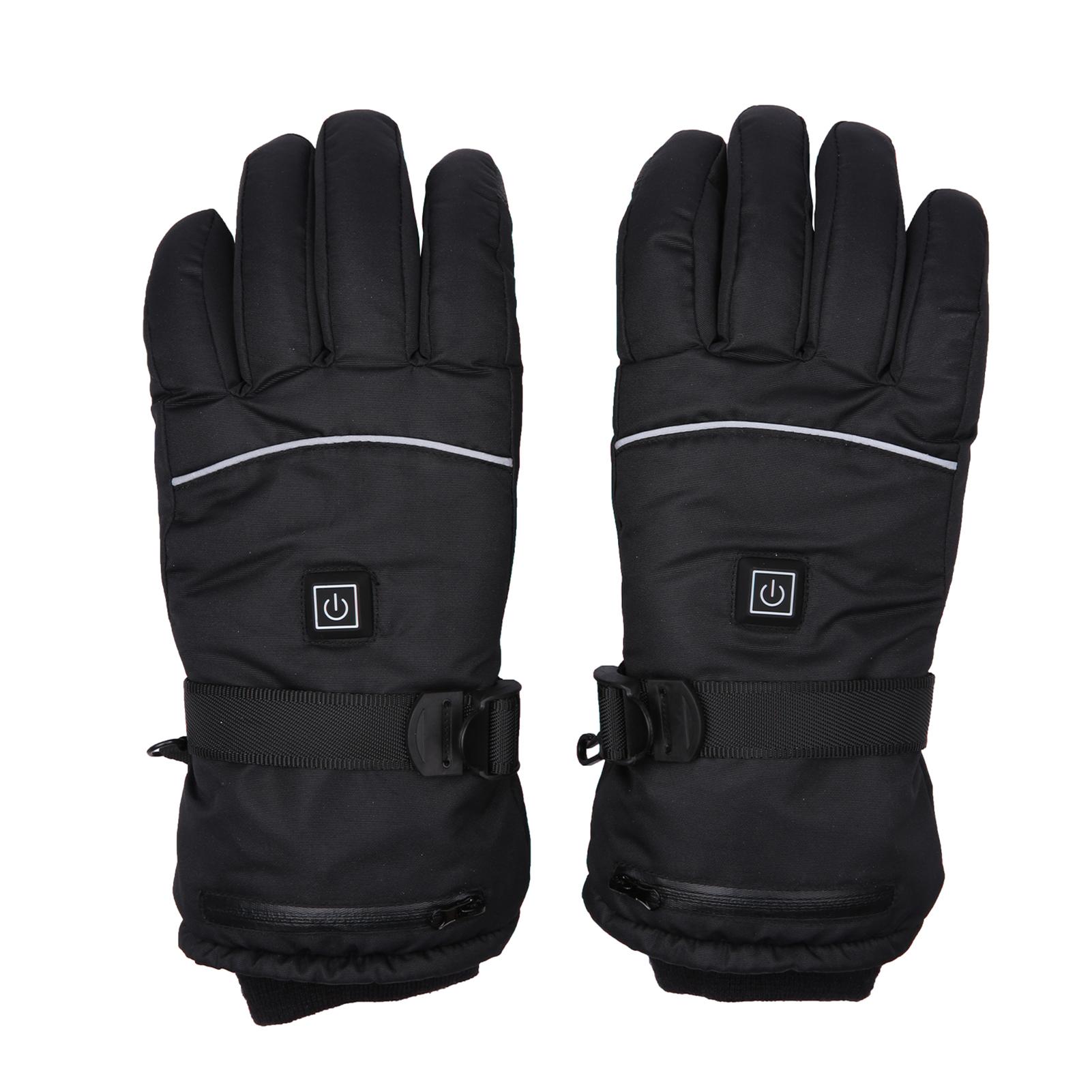 Rechargeable Heated Gloves Waterproof Gloves Insulated Mitts Auto Regulate Electric Warm Heated Gloves Outdoor Winter