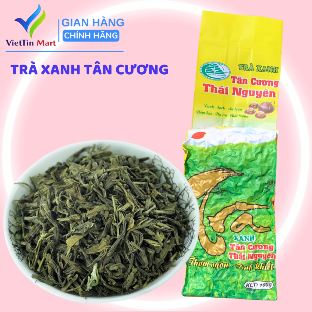 Trà xanh Tân Cương Thái Nguyên (gói xanh 100g)