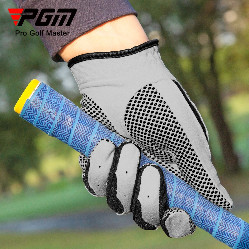 Găng Tay Chơi Golf Vải Sợi Co Dãn Đeo Tay Trái - PGM Golf Gloves Right Handed - ST017