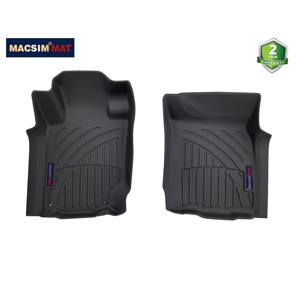 Thảm lót sàn xe ô tô Mitsubishi Pajero Sport 2019 - nay Nhãn hiệu Macsim chất liệu nhựa TPV cao cấp dành cho xe bản 1 cầu