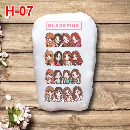 Gấu ôm blackpink 2 mặt ảnh 22-50cm/ gối ngủ kpop blackpink