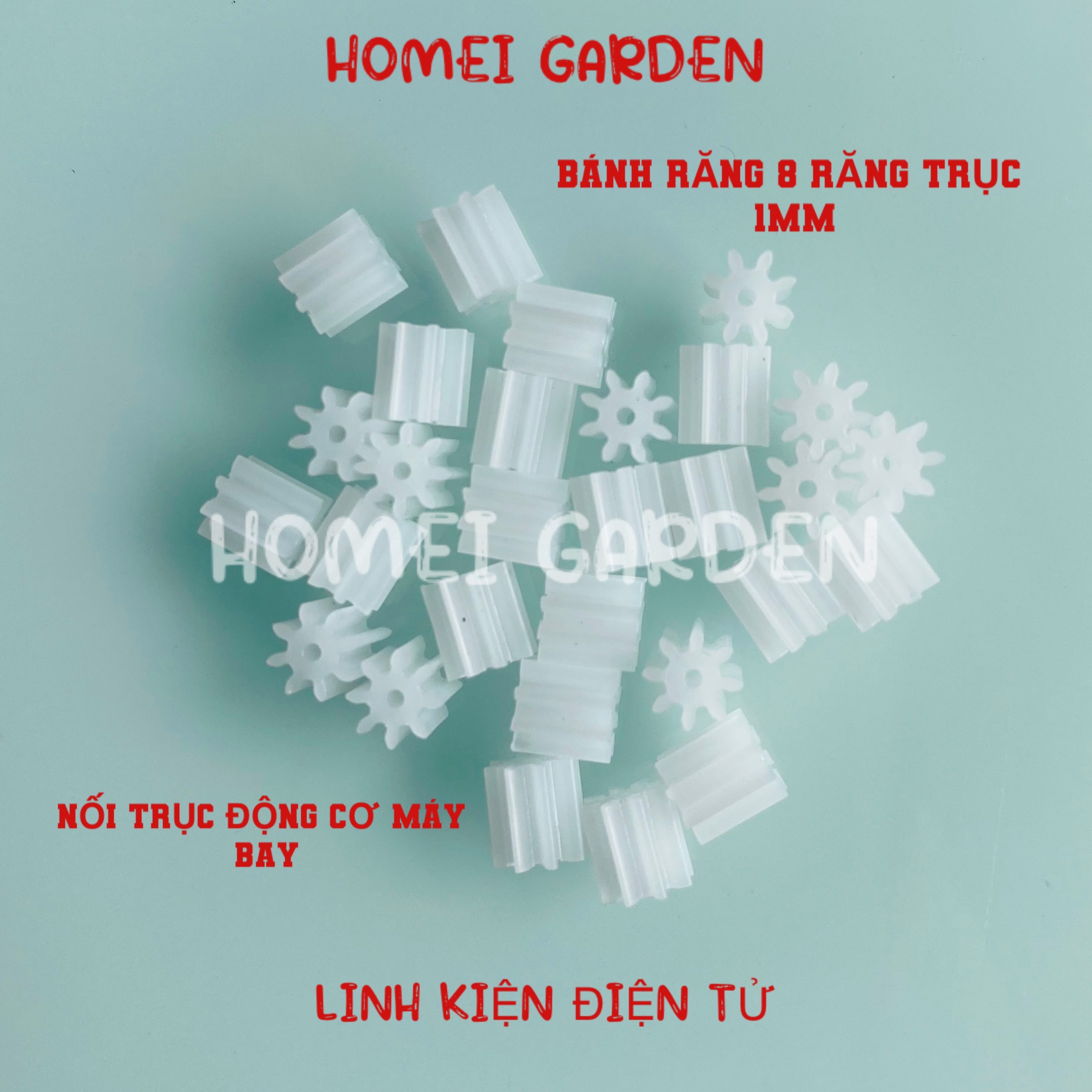 Bánh răng mini 8 răng trục 0,8mm nối trục động cơ máy bay điều khiển DIY hàng mới 100% - HM0176