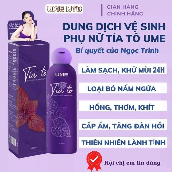 Dung dịch vệ sinh phụ nữ tía tô ume, ddvs phụ nữ hết nấm ngứa,làm sạch dịu nhẹ cân bằng độ pH từ thiên nhiên