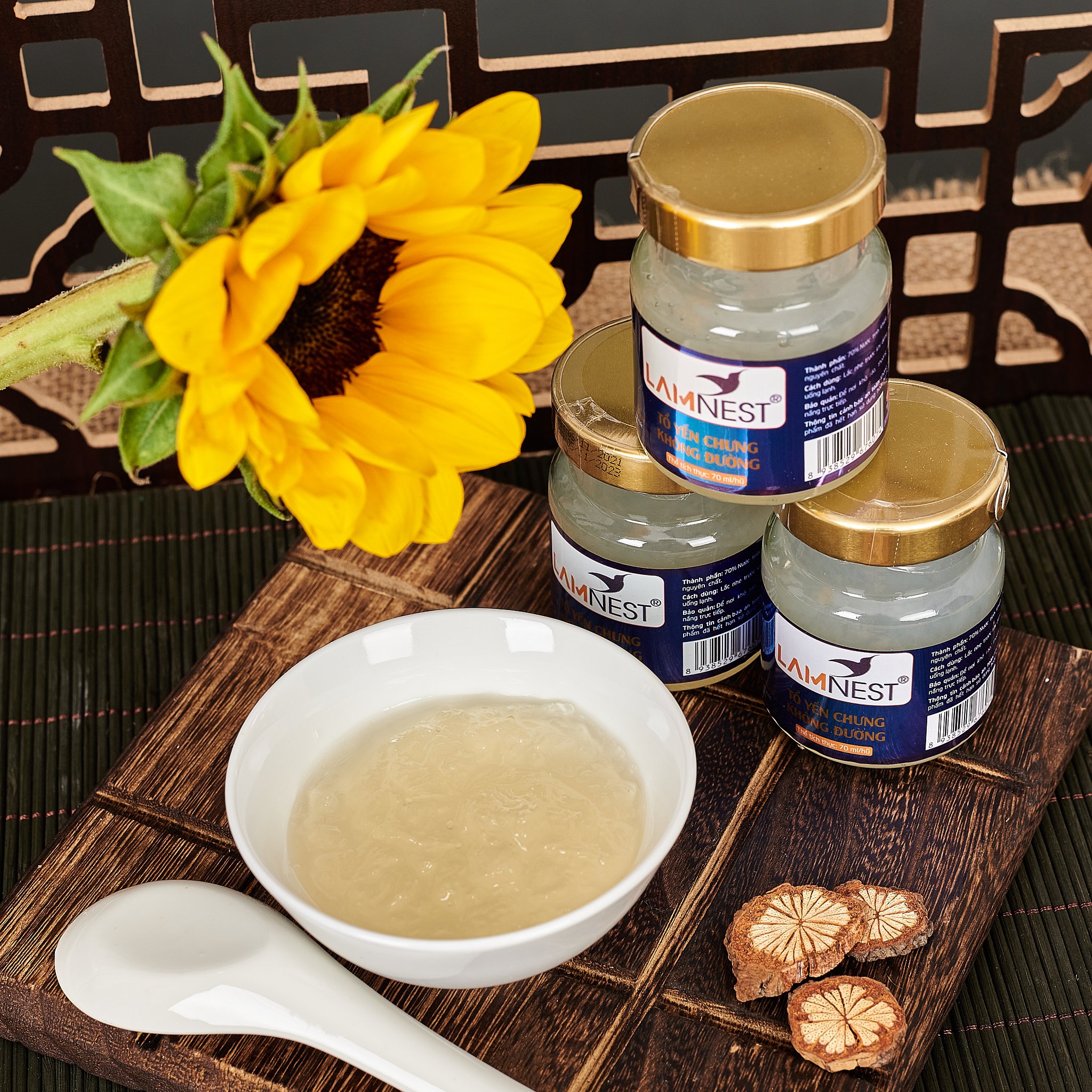 Combo 11 hủ yến chưng KHÔNG ĐƯỜNG bổ dưỡng 28% yến - Lamnest
