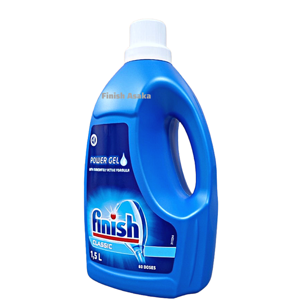 Hình ảnh Combo Rửa bát Finish : Nước làm bóng chai 1150ml, Gel classic can 1,5 lít, Muối hộp 4 kg - Chính Hãng.