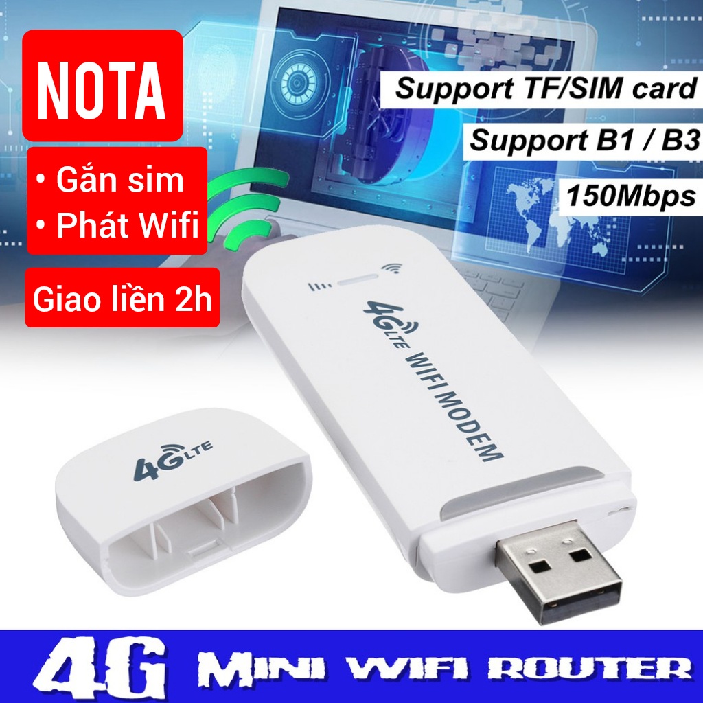 USB phát WiFi DCOM 4G LTE USB 4G PHÁT WIFI Dongle TỐC ĐỘ 150Mbps 3G 4G GIÁ RẺ - Usb 4G LTE