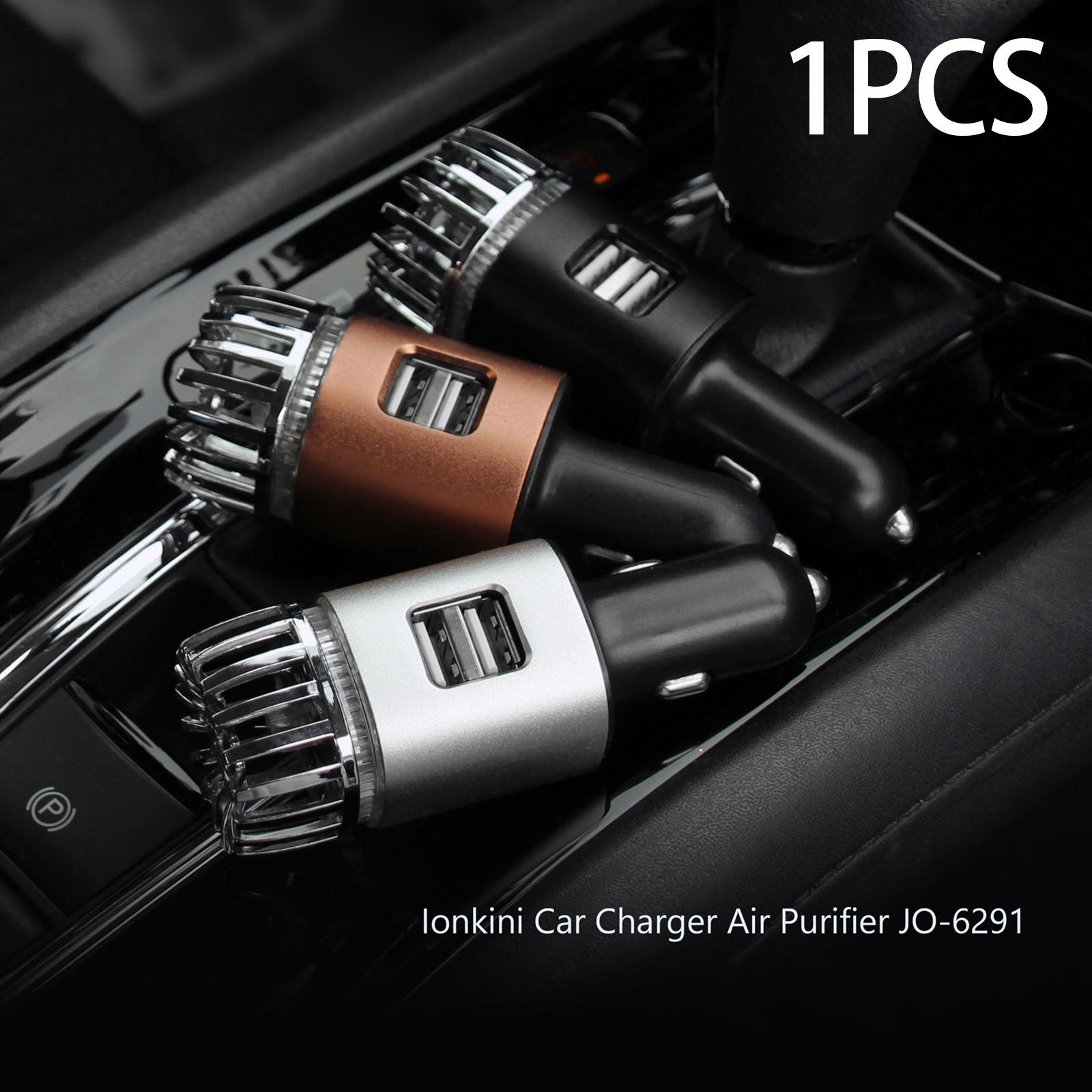 2 in 1 Car Air Purifier with Dual USB Charging Ports 12V Air