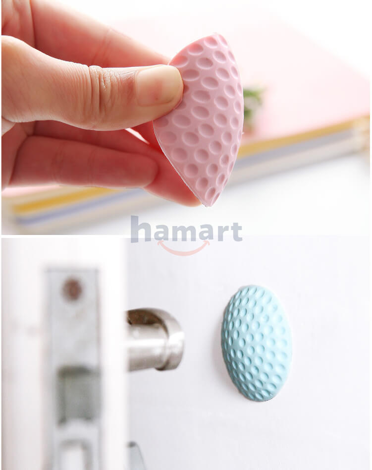 Miếng Cao Su Dán Tường Chống Va Đập Chặn Cửa Giảm Tiếng Ồn Keo Siêu Dính Tiện Lợi