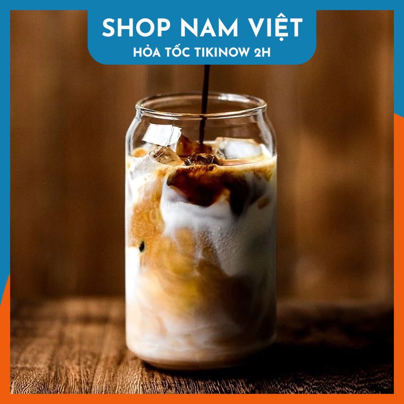 Ly Thủy Tinh Chịu Nhiệt Đựng Cà Phê Cold Brew, Sinh Tố và Các Loại Thức Uống Lạnh