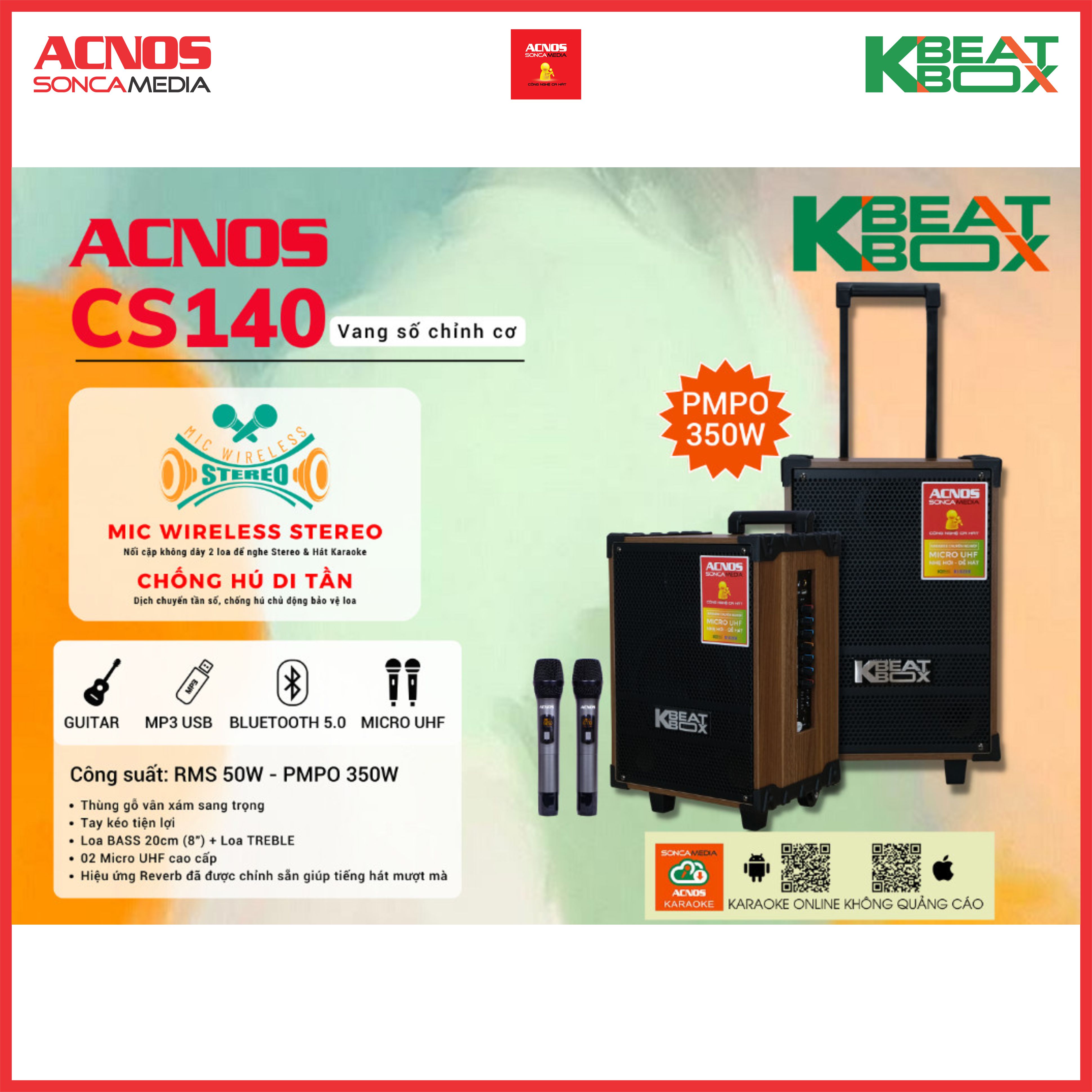 Dàn âm thanh di động ACNOS CS140