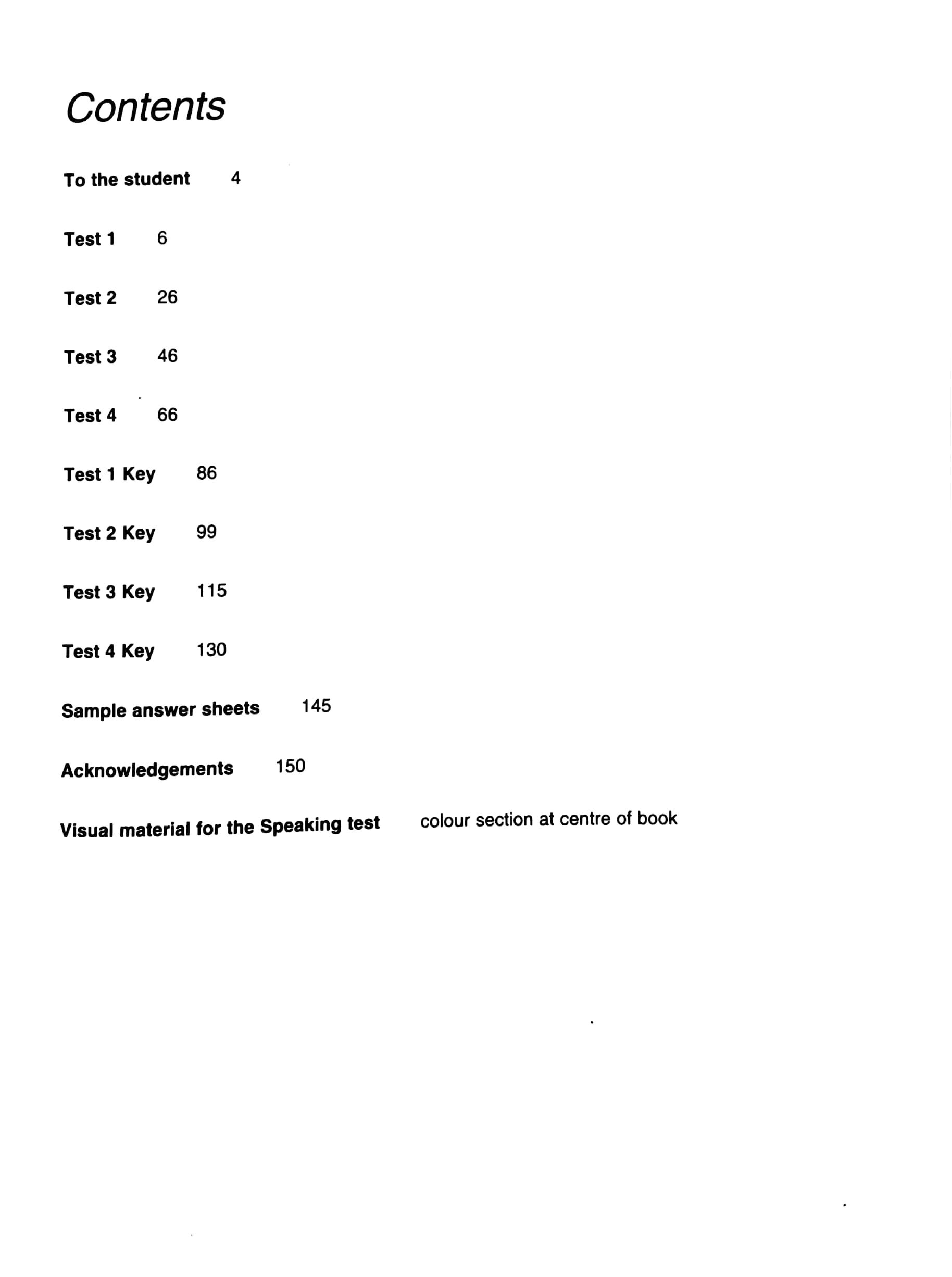 Cambridge Preliminary English Test 4 Student's Book with Answers