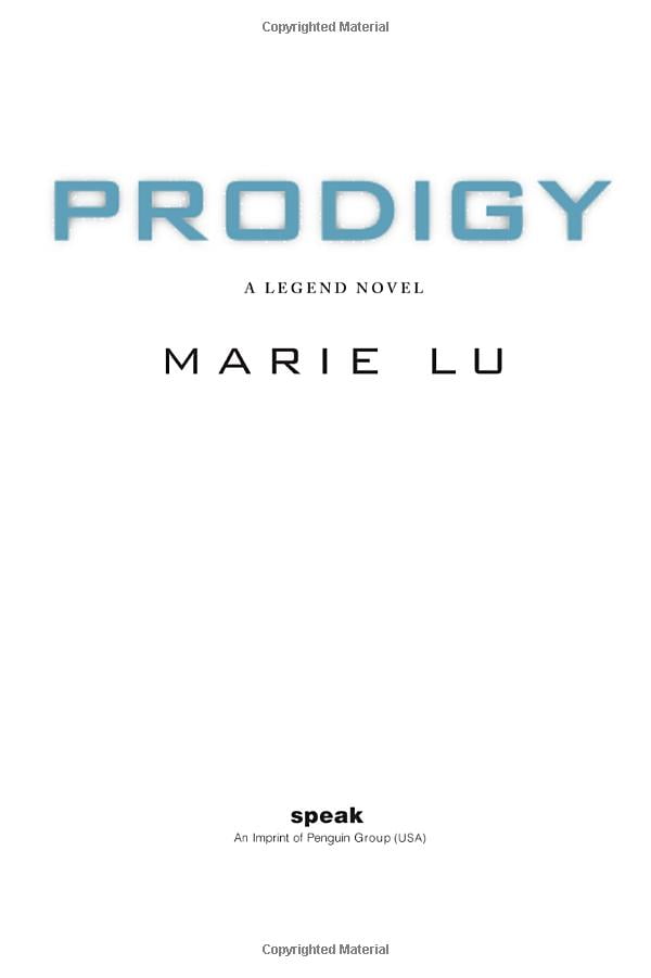 Prodigy: A Legend Novel