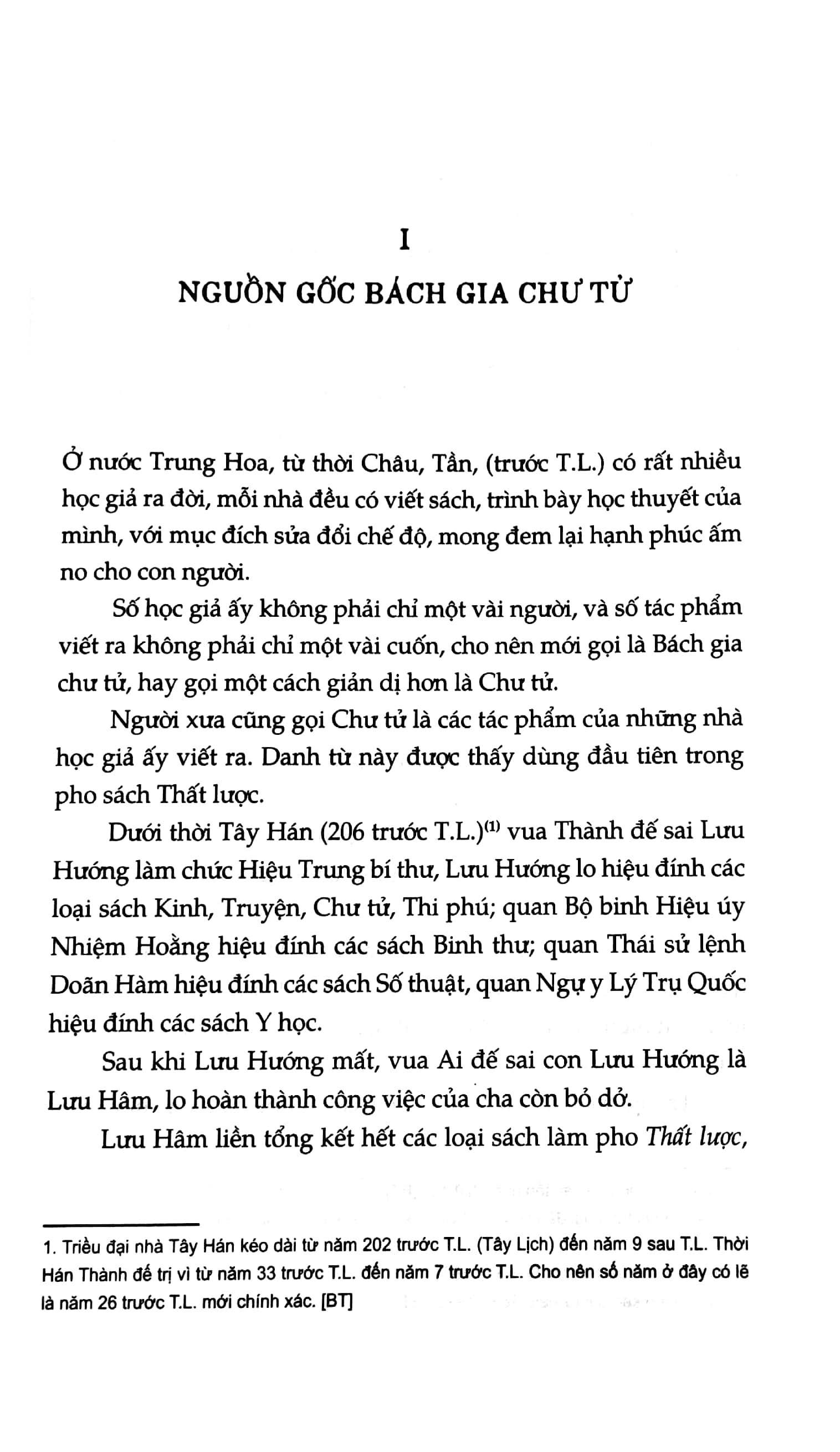 Bách Gia Chư Tử - Các Môn Phái Triết Học Dưới Thời Xuân Thu Chiến Quốc