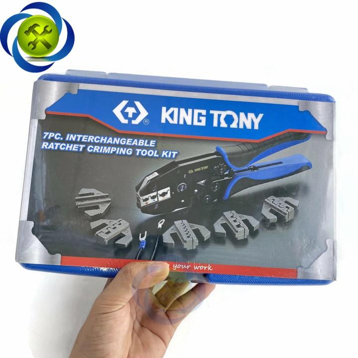 Bộ kìm bấm cos 6 chi tiết Kingtony 42107GX