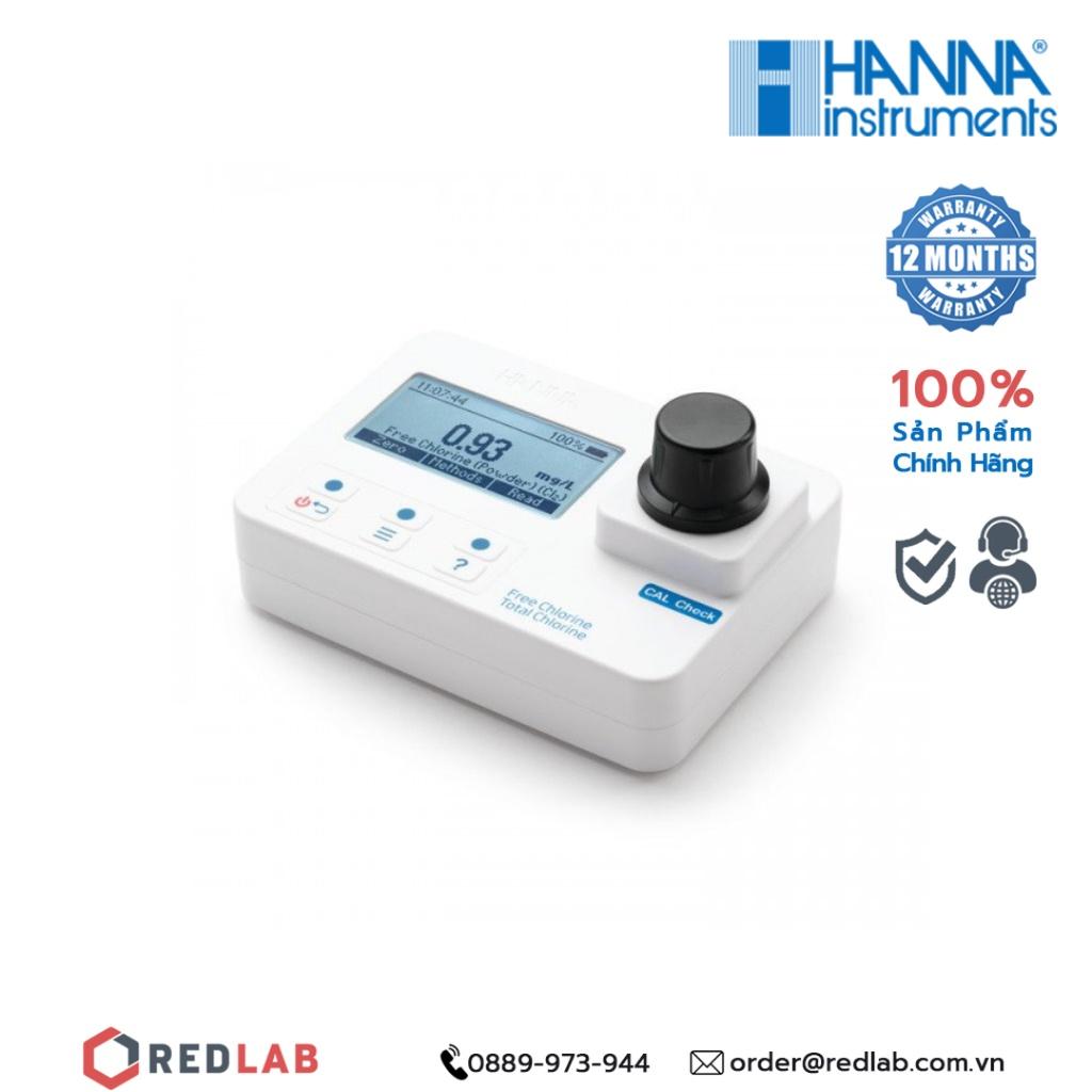 Máy quang đo Clo dư và Clo tổng trong nước sạch Hanna HI97711