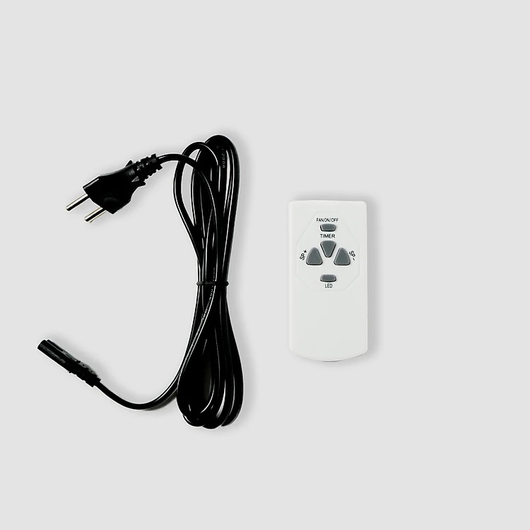 Quạt Sạc Tích Điện Honjianda HJD-FL602 tích hợp đèn LED &amp; cổng USB có remote - Hàng Chính Hãng