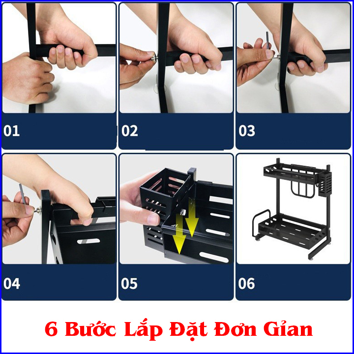 Kệ gia vị cao cấp 3 tầng.Kệ đựng gia vị nhà bếp đa năng