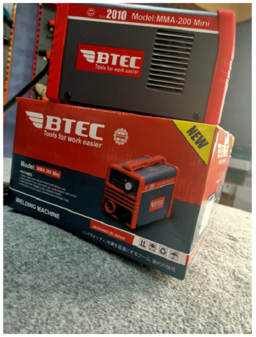 MÁY HÀN ĐIỆN TỬ BTEC MMA-200 MINI - HÀNG CHÍNH HÃNG