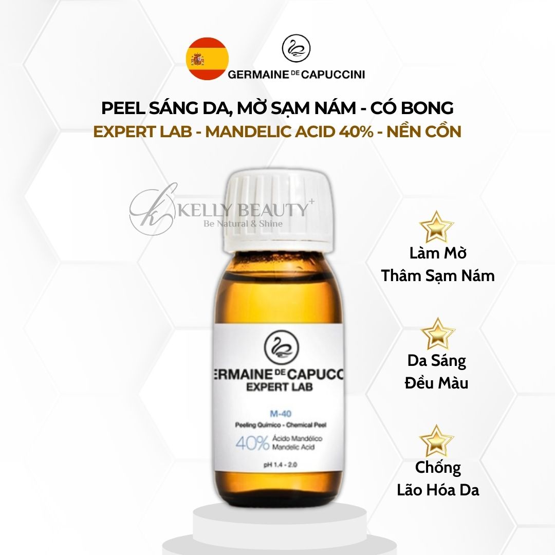 Peel Sáng Da Mờ Sạm Nám Germaine Expert Lab Mandelic Acid 40% Chemical Peel M-40 | Kelly Beauty