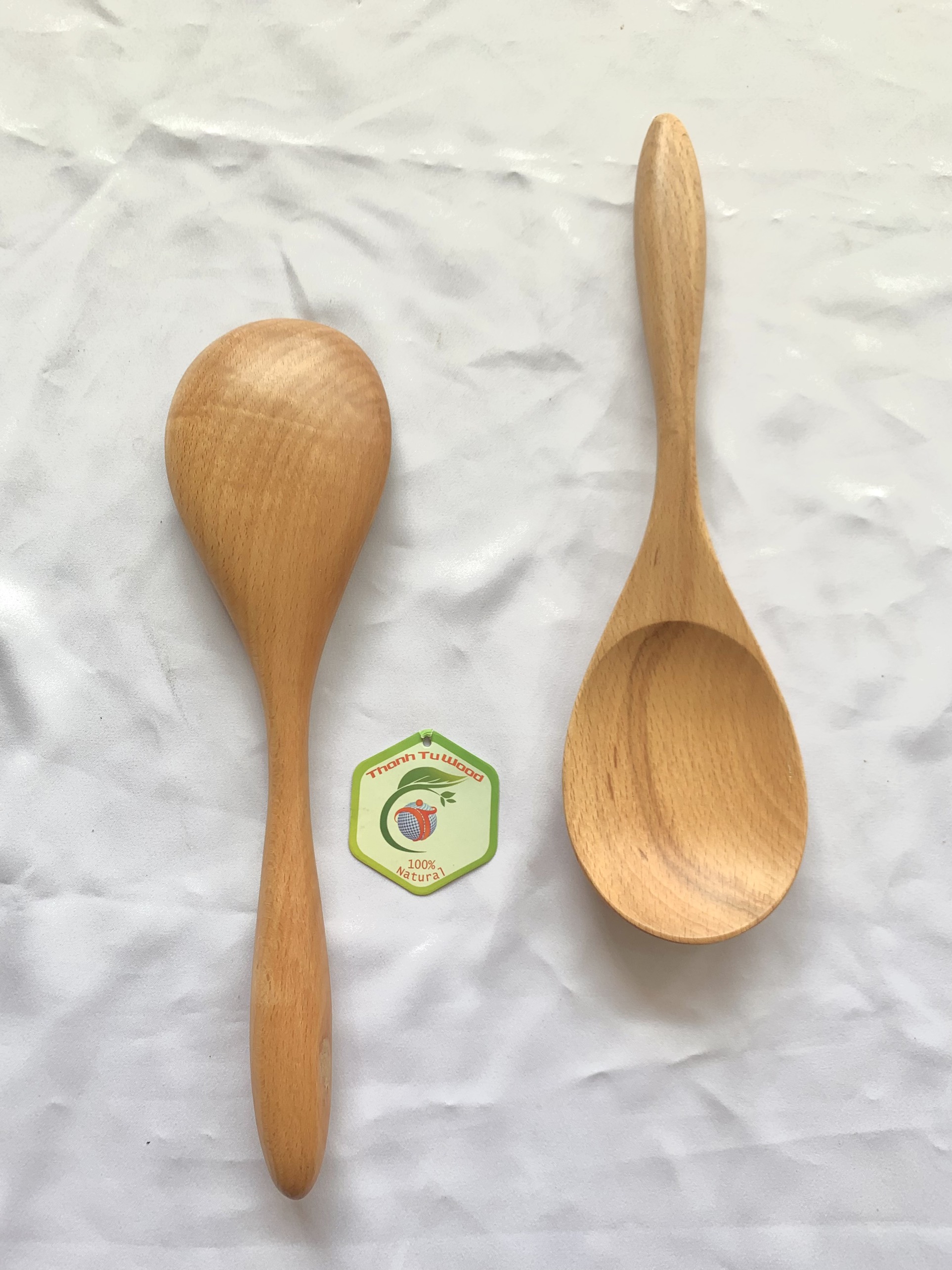 MUỖNG CƠM GỖ BEECH THANH TÚ 20CM
