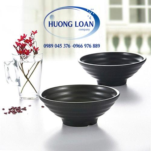 Tô, bát đen mờ đựng chè - chè sầu - Kem - Mỳ Hàn Quốc