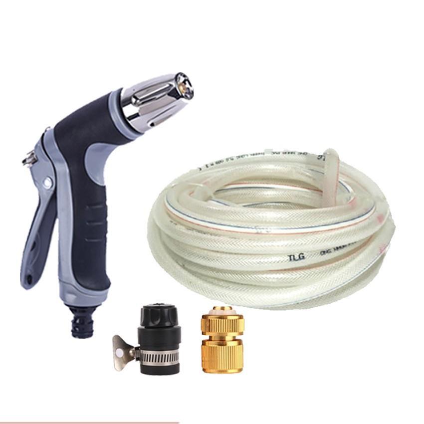 Bộ dây và vòi xịt tăng áp rửa xe tưới cây 15M  206817 TL