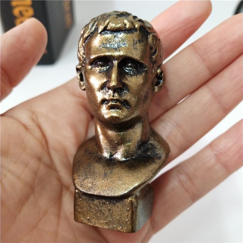 18 Đầu tượng bán thân mini trang trí phong cách vintage màu đồng cổ