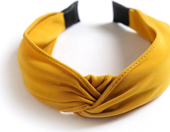 Bờm cài tóc bản to 1 mầu sang trọng mẫu mới thanh lịch - BN96.2 Vàng