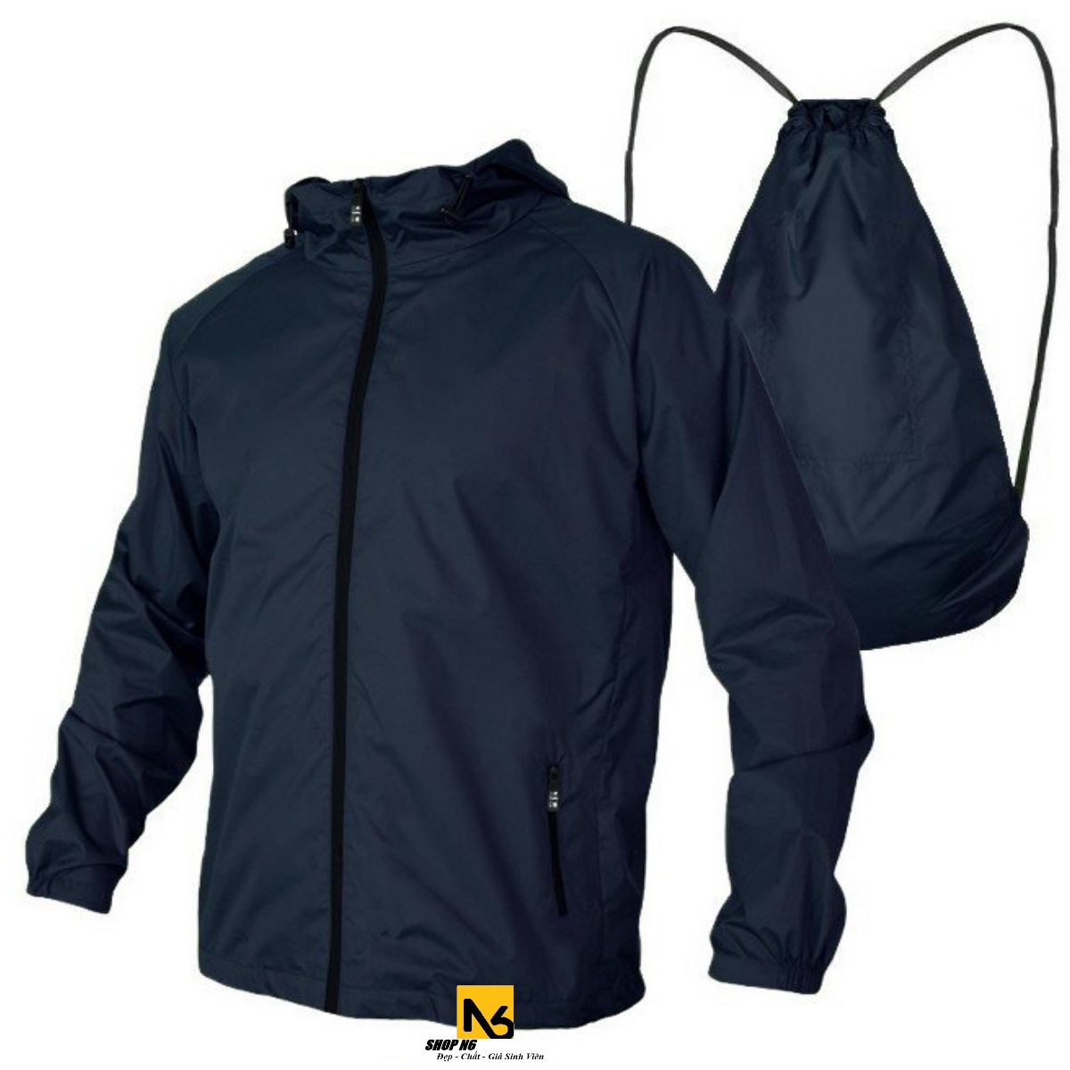 Áo Khoác Big Size Unisex Áo Khoác Dù Nam Chống Nước Nhẹ Chống Nóng Chống Lạnh Chống Gió Chống Tia UV Có Nón Thời Trang Nam Tính Hàn Quốc Cao Cấp AD75 – ShopN6 – M – Xanh đen