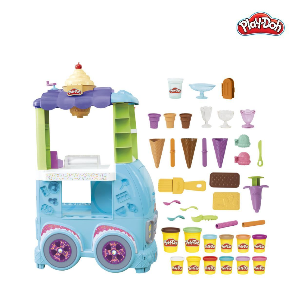 Bộ đồ chơi đất nặn xe kem khổng lồ Play-Doh