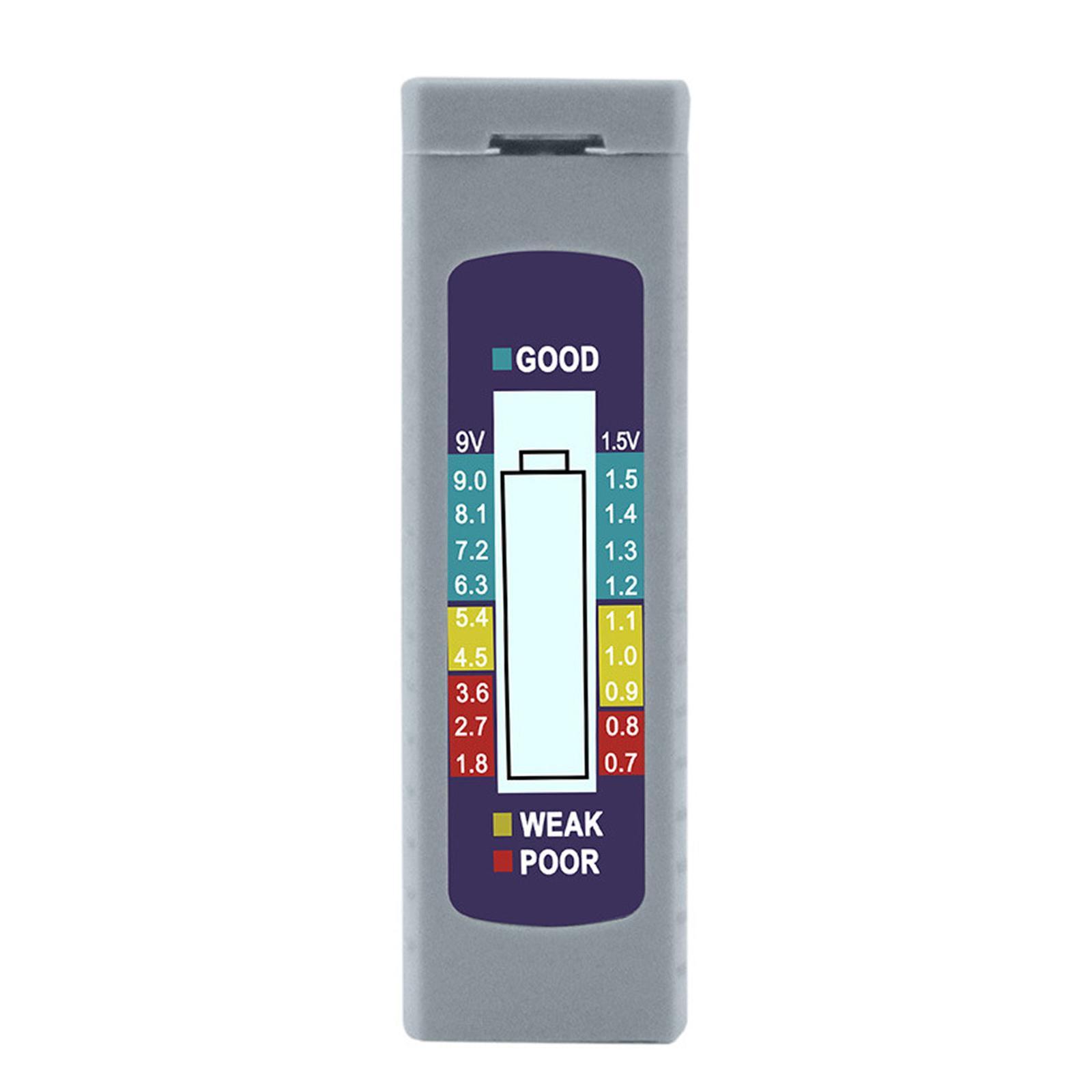 Battery Tester Universal Digital for 9V Battery AA Household Batteries