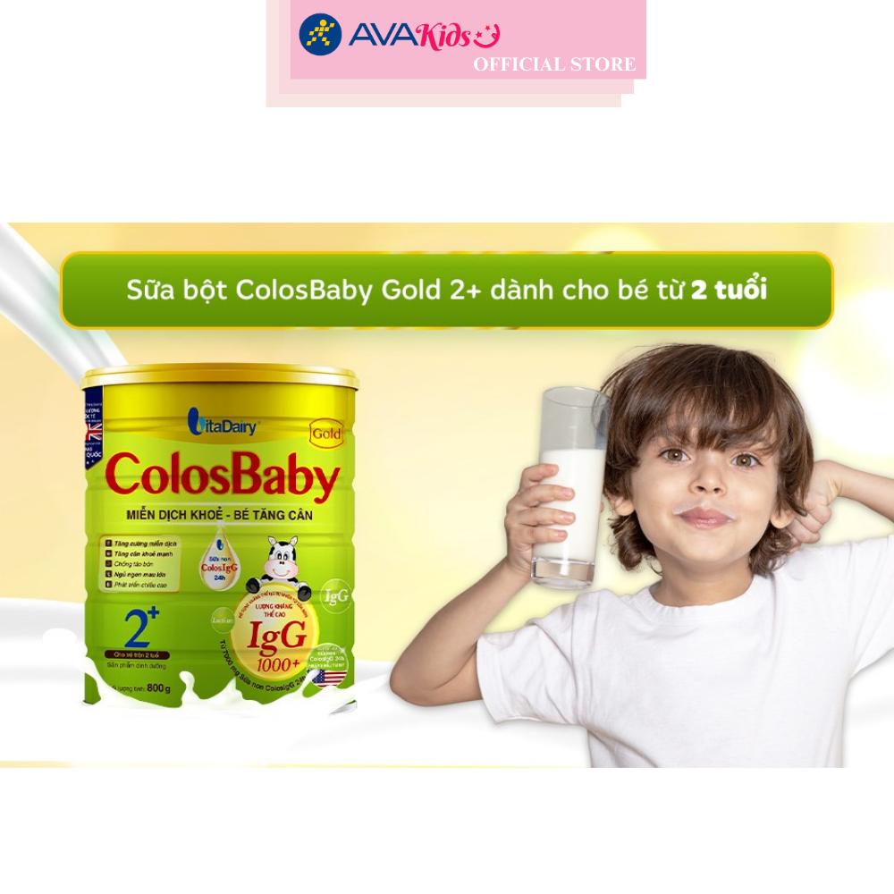 Sữa bột ColosBaby Gold 2+ (sữa non) hương vani 800g (từ 2 tuổi)