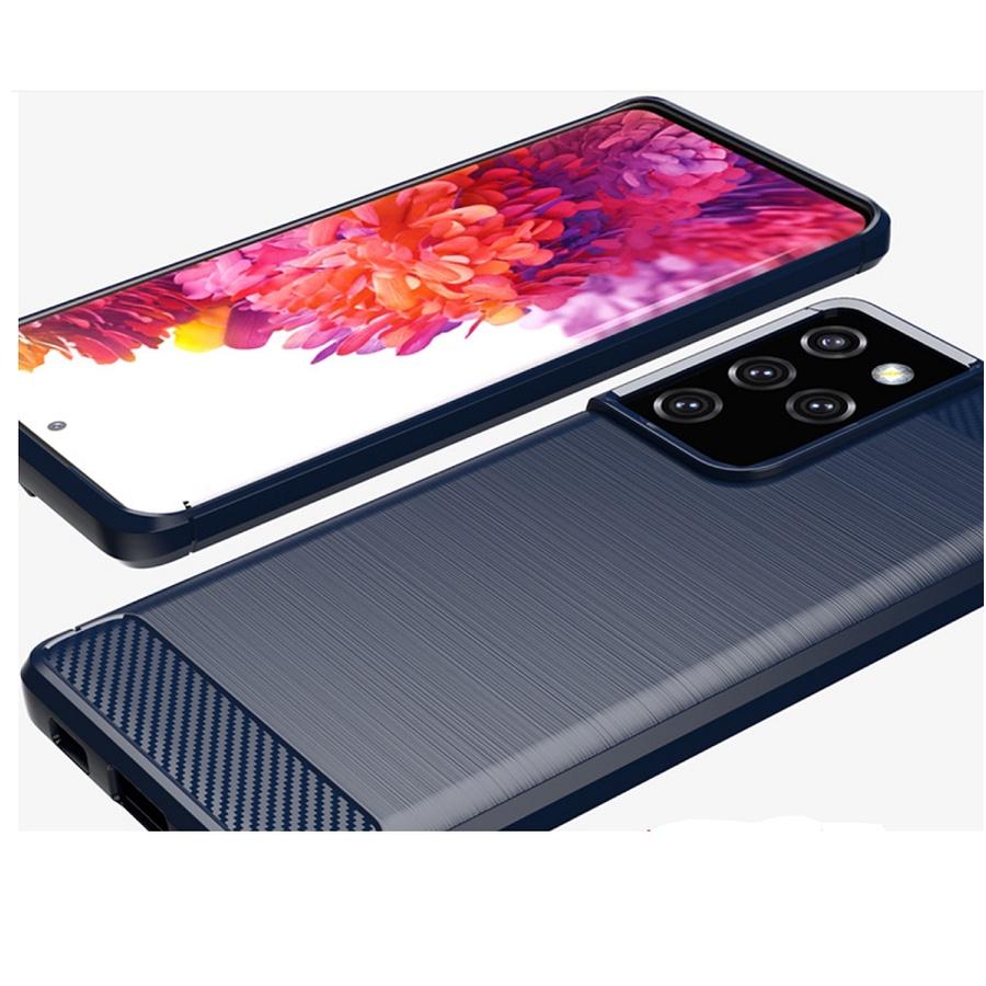 Ốp Lưng cho Samsung Galaxy S21 Ultra Chống Sốc Dẻo Màu Đen