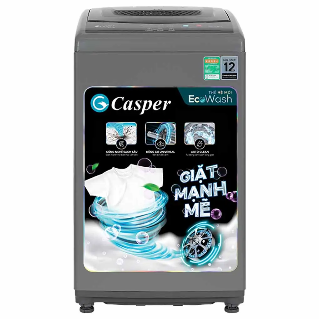 Máy giặt Casper 7.5 kg WT-75NG1 - Hàng chính hãng