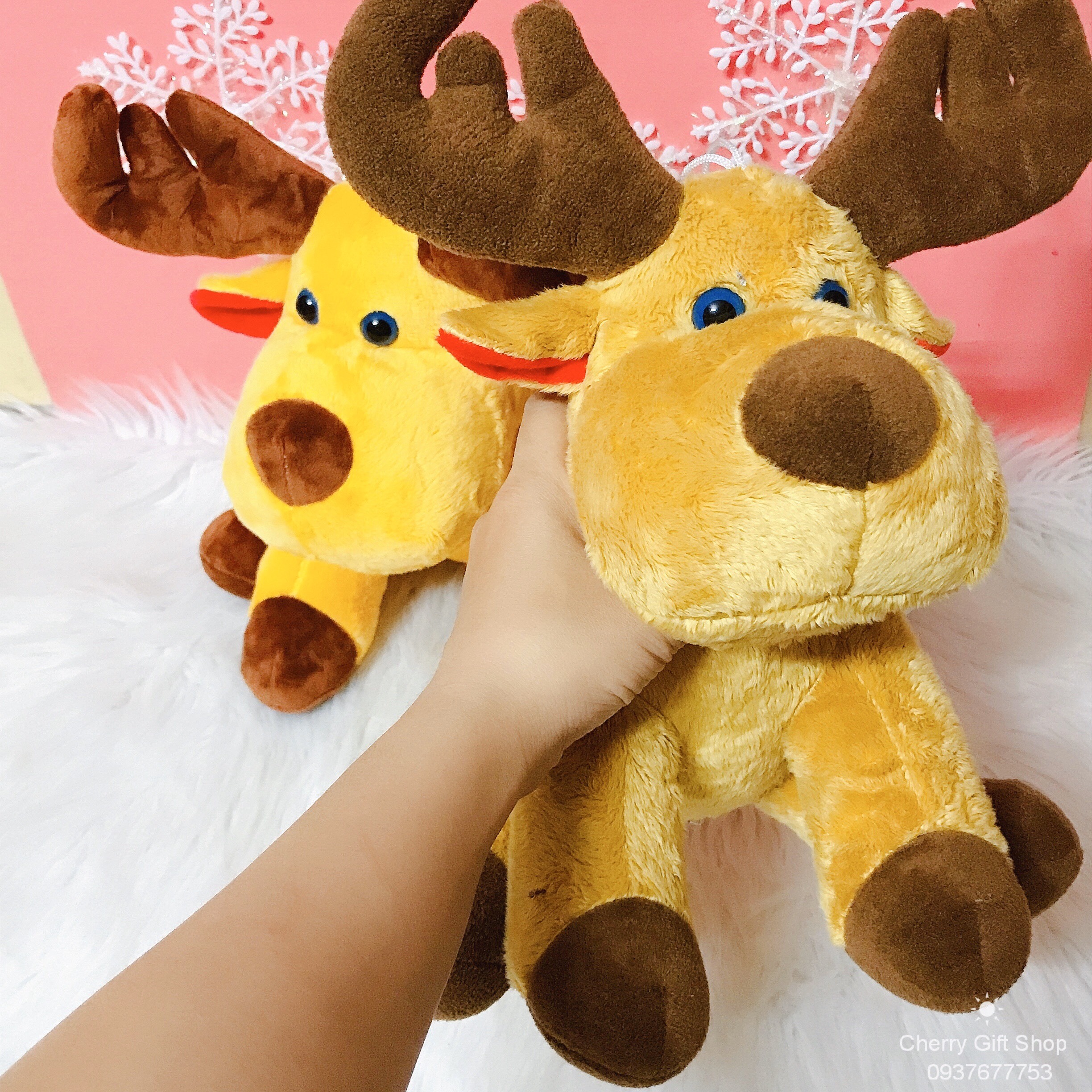 Gấu Bông Tuần Lộc 35cm Ảnh Shop Chụp - Qùa Tặng Noel Cho Bé